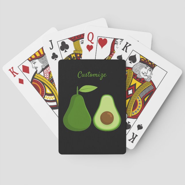 Avocado Älskare Design Thunder_Cove Casinokort (Baksidan)