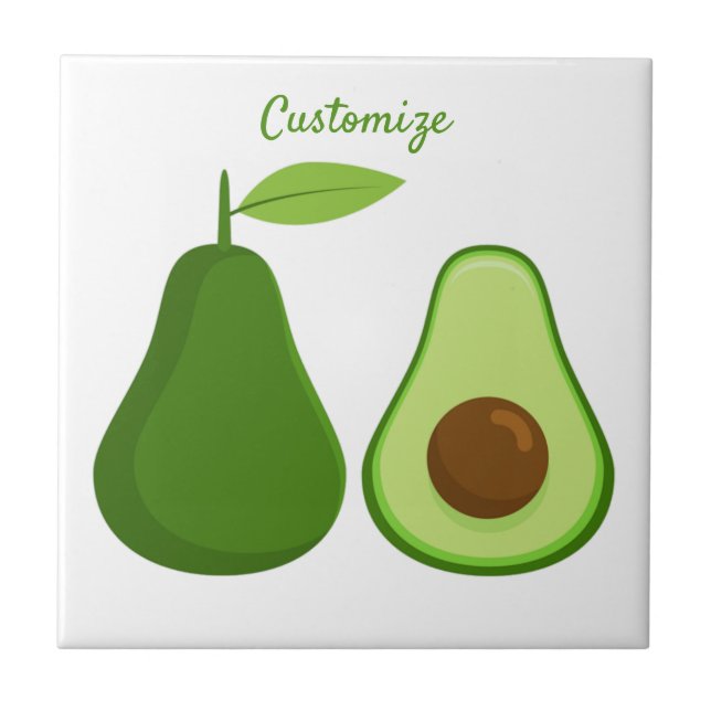 Avocado Älskare Design Thunder_Cove Kakelplatta (Framsidan)