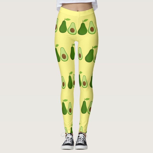 Avocado Älskare Design Thunder_Cove Leggings (Framsida)