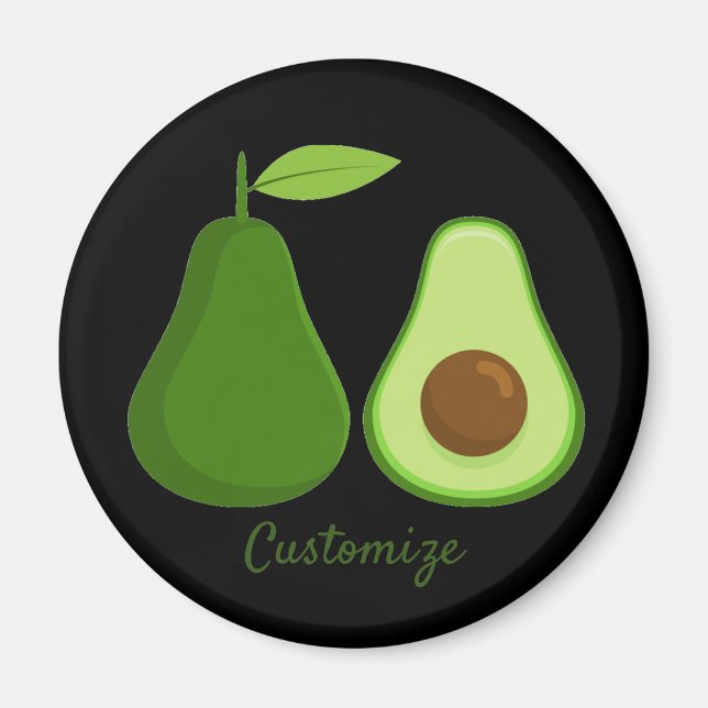 Avocado Älskare Design Thunder_Cove Magnet (Framsidan)