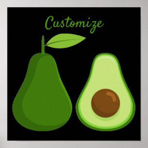 Avocado Älskare Design Thunder_Cove Poster
