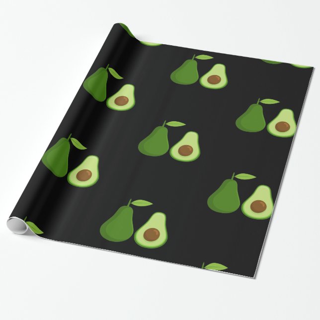 Avocado Älskare Design Thunder_Cove Presentpapper (Utrullad)