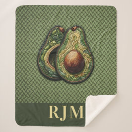 Avocado Älskare Faux Embroidery