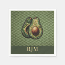 Avocado Älskare Faux Embroidery