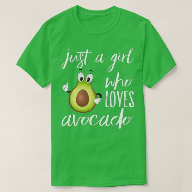 Avocado Älskare för flickor T Shirt (Design framsida)
