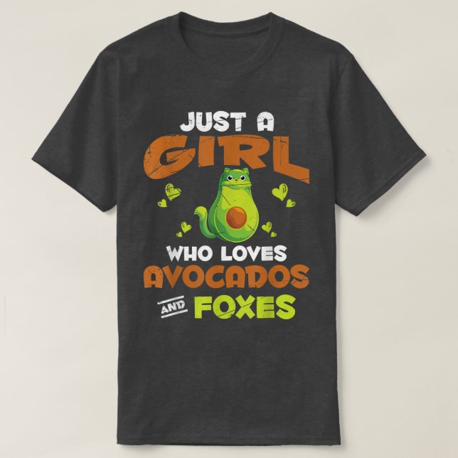 Avocado Älskare Girls Wome (kute naturskog) T Shirt (Design framsida)