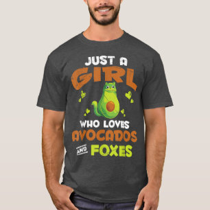 Avocado Älskare Girls Wome (kute naturskog) T Shirt