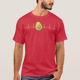 Avocado Älskare Heartslag EKG Keto Avocado T Shirt
