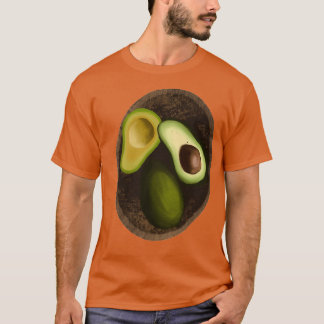Avocado älskare mönsterpresentationsillustration t shirt