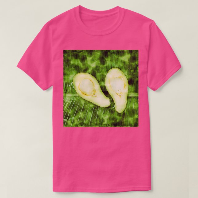 Avocado Älskare, vattenfärg 4 T Shirt (Design framsida)