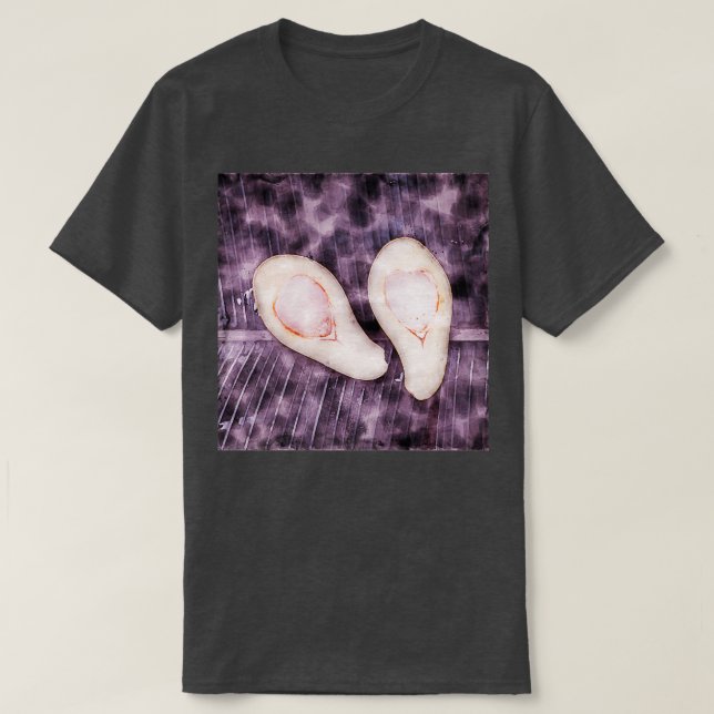 Avocado Älskare, vattenfärg T Shirt (Design framsida)