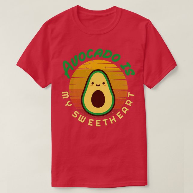 Avocado är min älskling Avocado Gift Vegan Vegeta T Shirt (Design framsida)