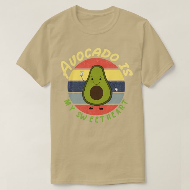 Avocado är min älskling Avocado Gift Vegan Vegeta T Shirt (Design framsida)