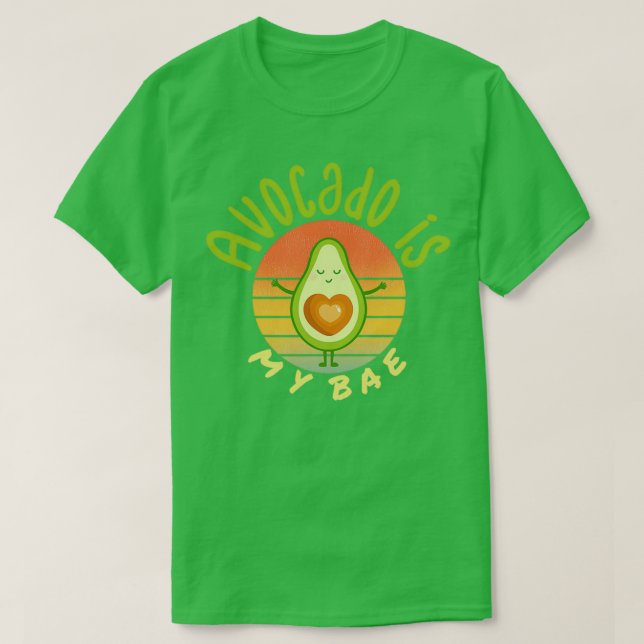 Avocado är min bas Avocado Gift Vegan Ve T Shirt (Design framsida)