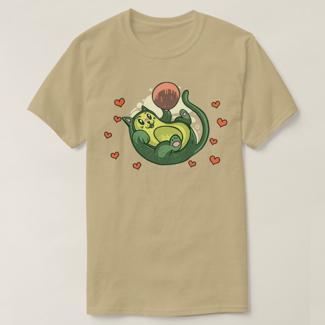 Avocado är min Valentine 48 T Shirt (Design framsida)