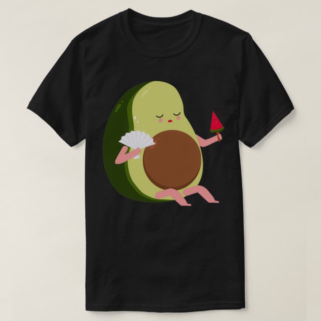 Avocado är uttömt t shirt (Design framsida)