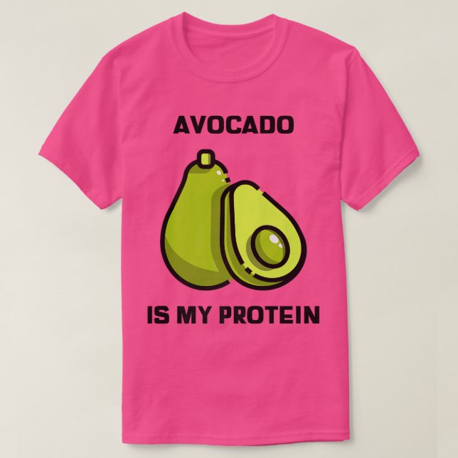Avocado är Vintagen Min proteinRoligt T Shirt (Design framsida)