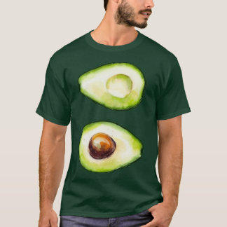 Avocado Art klippt till hälften T Shirt