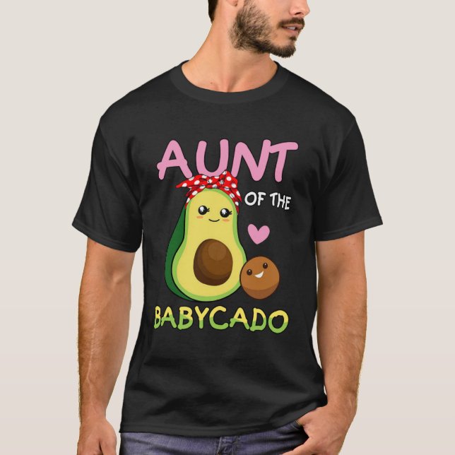 Avocado Aunt Of The Baby Cado   For Aunty T Shirt (Framsida)