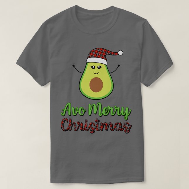 Avocado Avo God jul Play Santa Hat Tet Ve T Shirt (Design framsida)