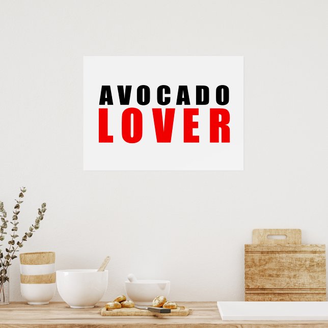 Avocado, avocado älskare poster (Kök)