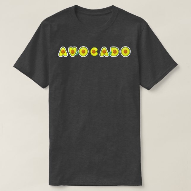 Avocado Avocado Vegan T Shirt (Design framsida)