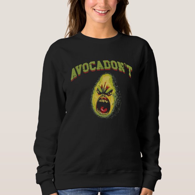 Avocado Avocadon t   Angry Avocado Pun T Shirt (Framsida)