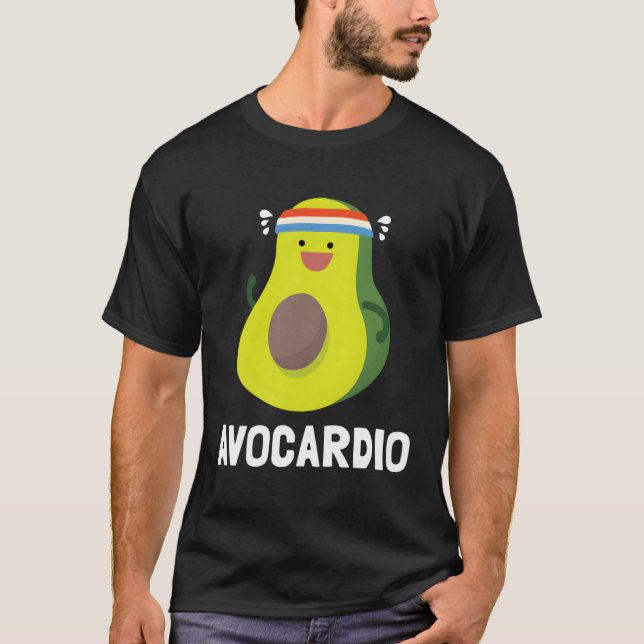 Avocado Avocardio Gym Träningspresent T Shirt (Framsida)
