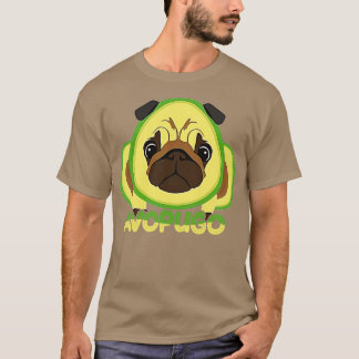 Avocado Avogato och Pug Älskare Avopugo Funny TShi T Shirt