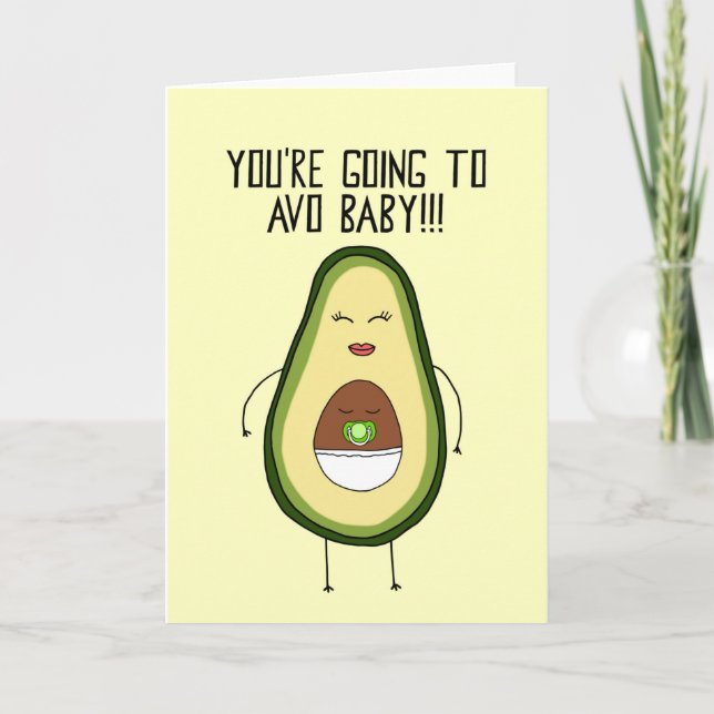 Avocado Baby kort (Framsida)