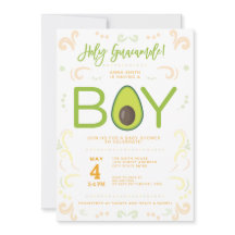 Avocado Baby Shower Boy Guacamole Taco Party