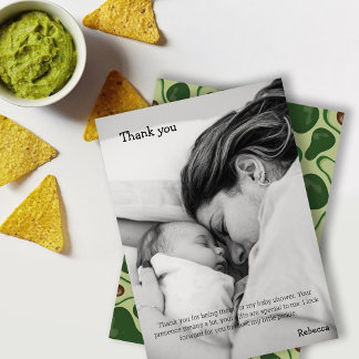 Avocado babydusch tack kort