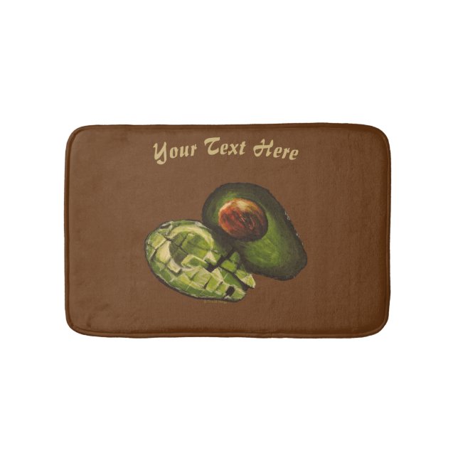 Avocado Bath Mat - Anpassningsalternativ Badrumsmatta (Framsidan)