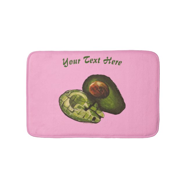 Avocado Bath Mat - Anpassningsalternativ Badrumsmatta (Framsidan)