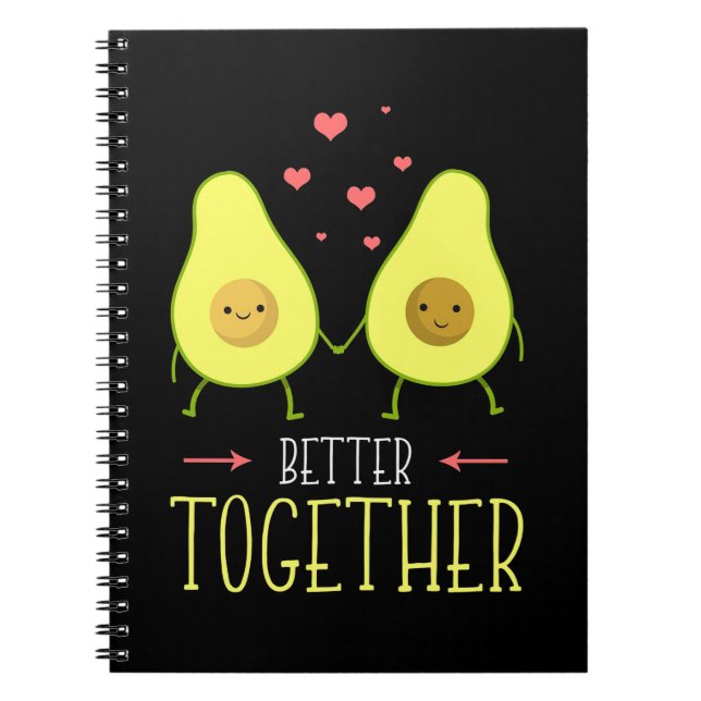 Avocado bättre tillsammans anteckningsbok (Framsidan)