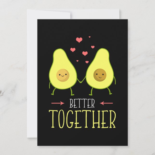 Avocado bättre tillsammans spara datumet (Framsida)