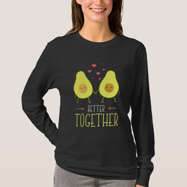 Avocado bättre tillsammans t shirt (Framsida)