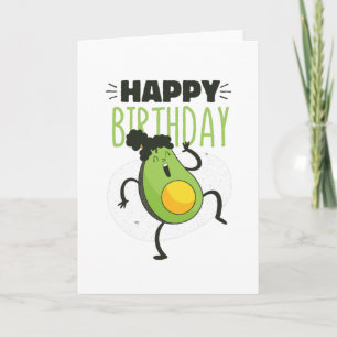 AVOCADO BIRTHDAY KORT