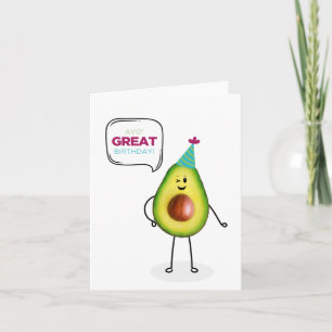 Avocado Birthday-kort Kort