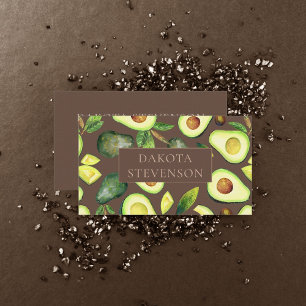 Avocado-Blommar Mörk grönt Professionell i Ryssl Visitkort