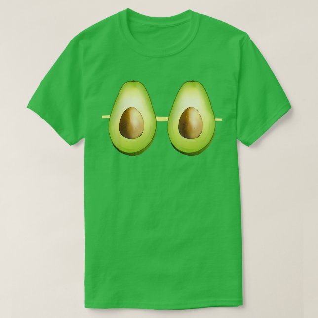 Avocado Bra Funny Fake Brassiere Beach Costume Pun T Shirt (Design framsida)