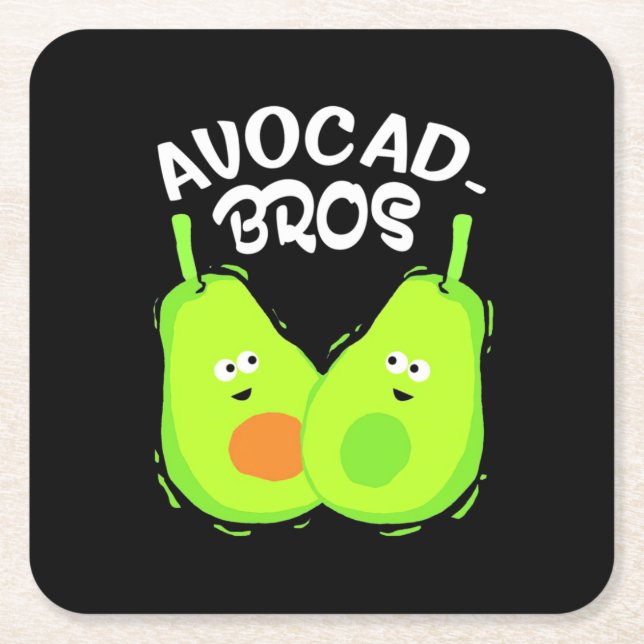 Avocado Brother Underlägg Papper Kvadrat (Framsidan)