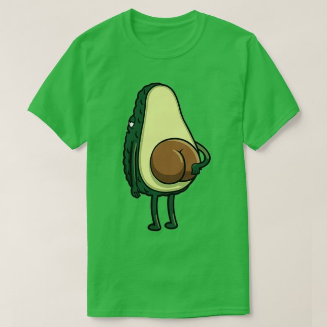 Avocado Butt T Shirt (Design framsida)