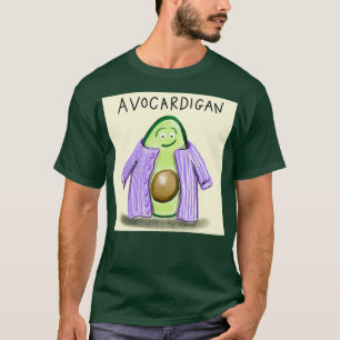 Avocado Cardigan Dodle design per dag T Shirt