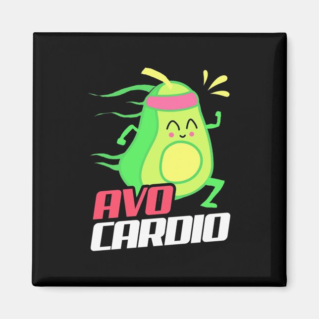 Avocado Cardio Exercise Magnet (Framsidan)