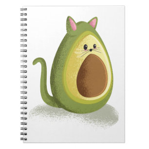 Avocado Cat Anteckningsbok
