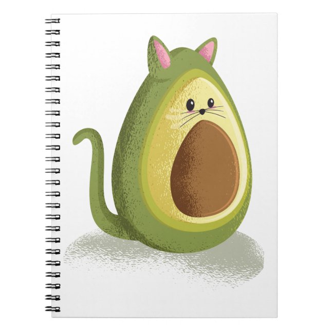 Avocado Cat Anteckningsbok (Framsidan)