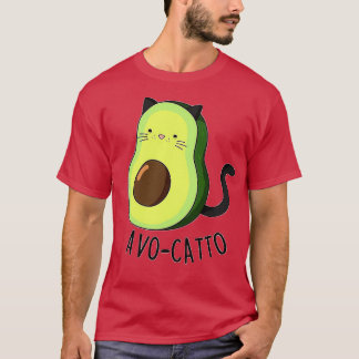 Avocado Cat AvoCatto Animal Pun T Shirt