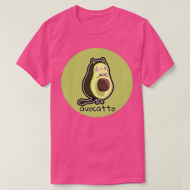 Avocado cat Classic TShirt T Shirt (Design framsida)