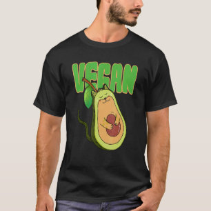 Avocado Cat Vegan Animal Vegetarian T Shirt